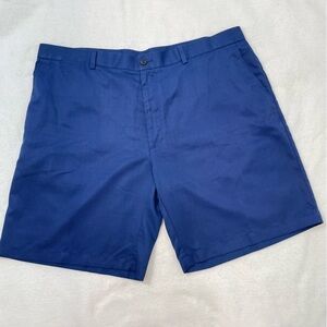 PGA Tour men’s flat front activewear golf shorts, blue on blue plaid waist 42‌‍‍